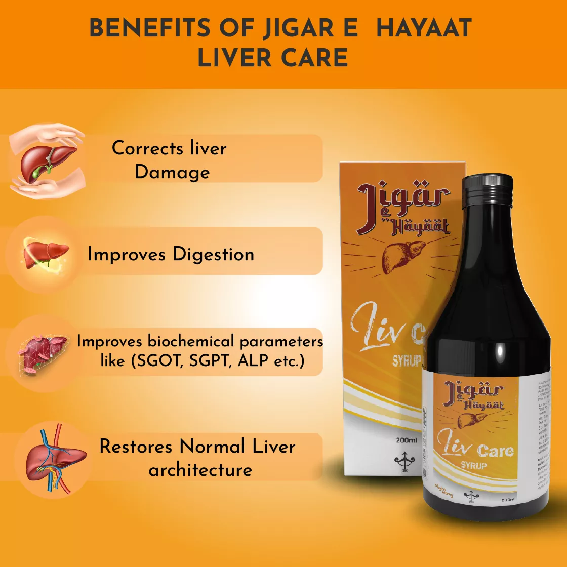 Jigar-e-Hayaat Syrup 200 ml (HS00653)